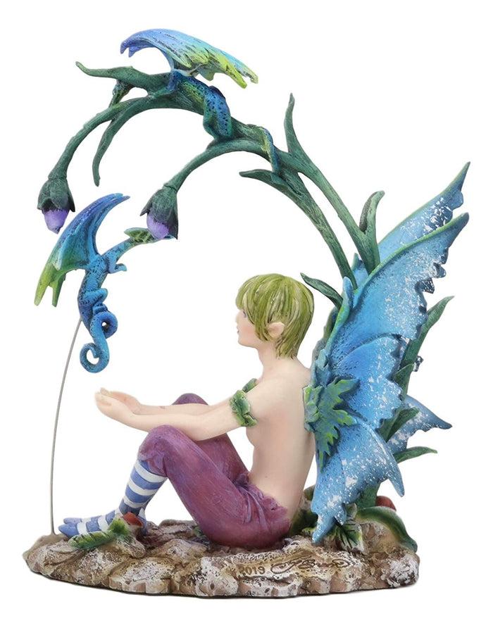Ebros Gift Ebros Gift Enchanted Fairy Garden Wild Boy Faerie Training His Pet Dragon Figurine Do It Yourself Ideas For Your Home Collectible Fairies Elf Nymph Pixies Fantasy Amy Brown Decor Sculpture