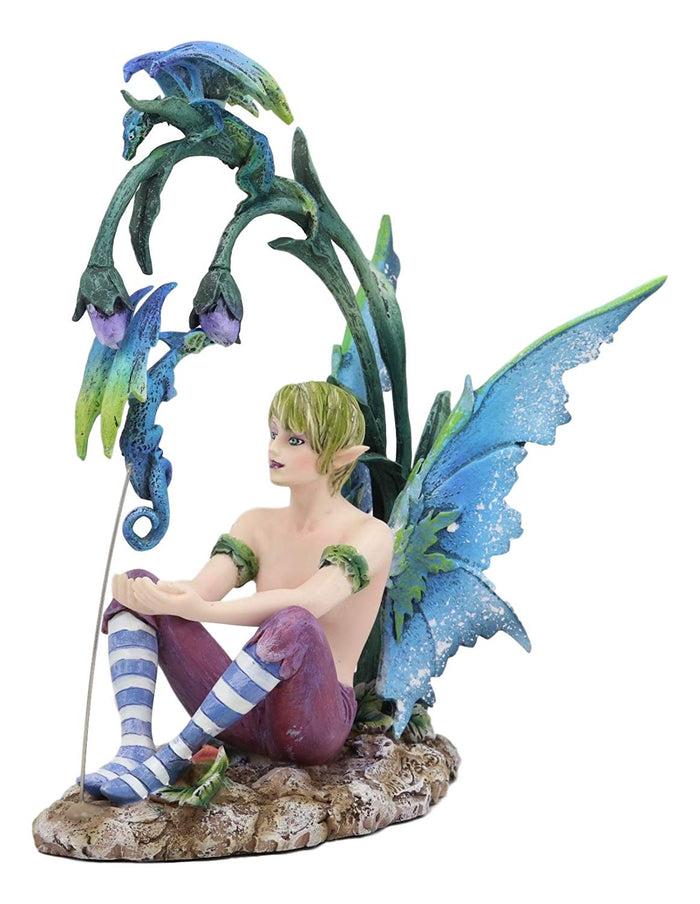 Ebros Gift Ebros Gift Enchanted Fairy Garden Wild Boy Faerie Training His Pet Dragon Figurine Do It Yourself Ideas For Your Home Collectible Fairies Elf Nymph Pixies Fantasy Amy Brown Decor Sculpture