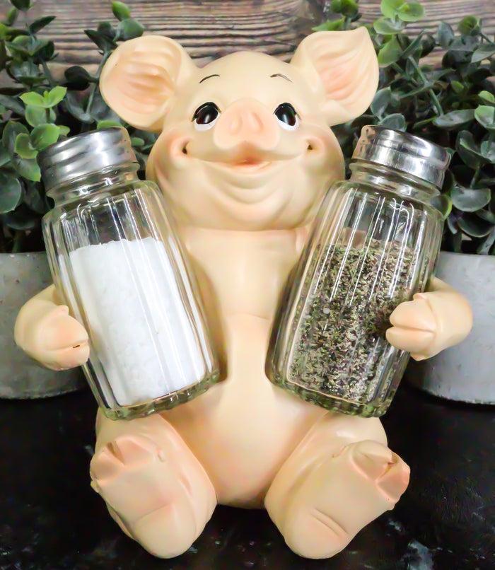 ebros gift Ebros Gift Farm Barn Porky Pig Salt Pepper Shakers Holder Figurine