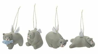 ebros gift Ebros Gift Flying Bears Winston Set of 4 Hanging Ornaments Decorations Value Bun