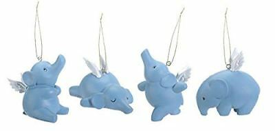 ebros gift Ebros Gift Flying Elephants Elena Set of 4 Hanging Ornaments Decorations Value B