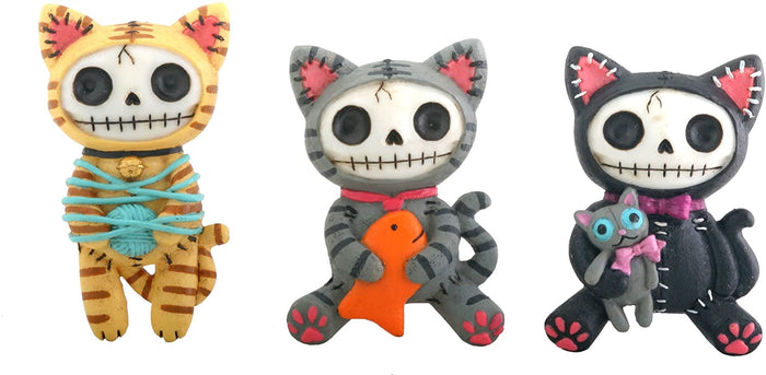 Ebros Gift Ebros Gift Furry Bones Exclusive Refrigerator Magnets Set Of 6 Mao Mao Voodoo Cats Figurines