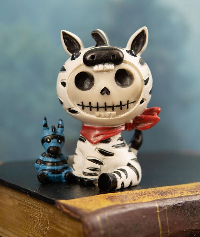 ebros gift Ebros Gift Furry Bones Safari Zebra Horse Costume Skeleton Monster Figurine 3"H