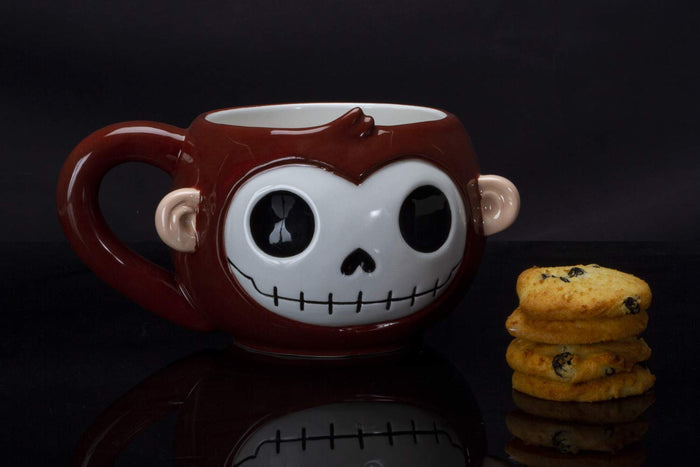 Ebros Gift Ebros Gift Furrybones Coffee Mug Beverage Cups 14 Fl Oz Mugs (Munky Mug)