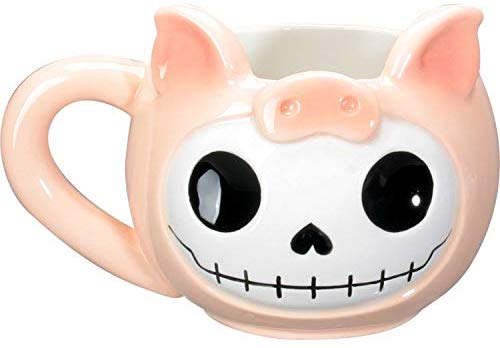 ebros gift Ebros Gift Furrybones Coffee Mug Beverage Cups 14 fl oz Mugs (Bacon Mug)