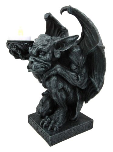 Ebros Gift Ebros Gift Gothic Gargoyle Candle Holder Guardian Kneeling Servant Figurine 9"H