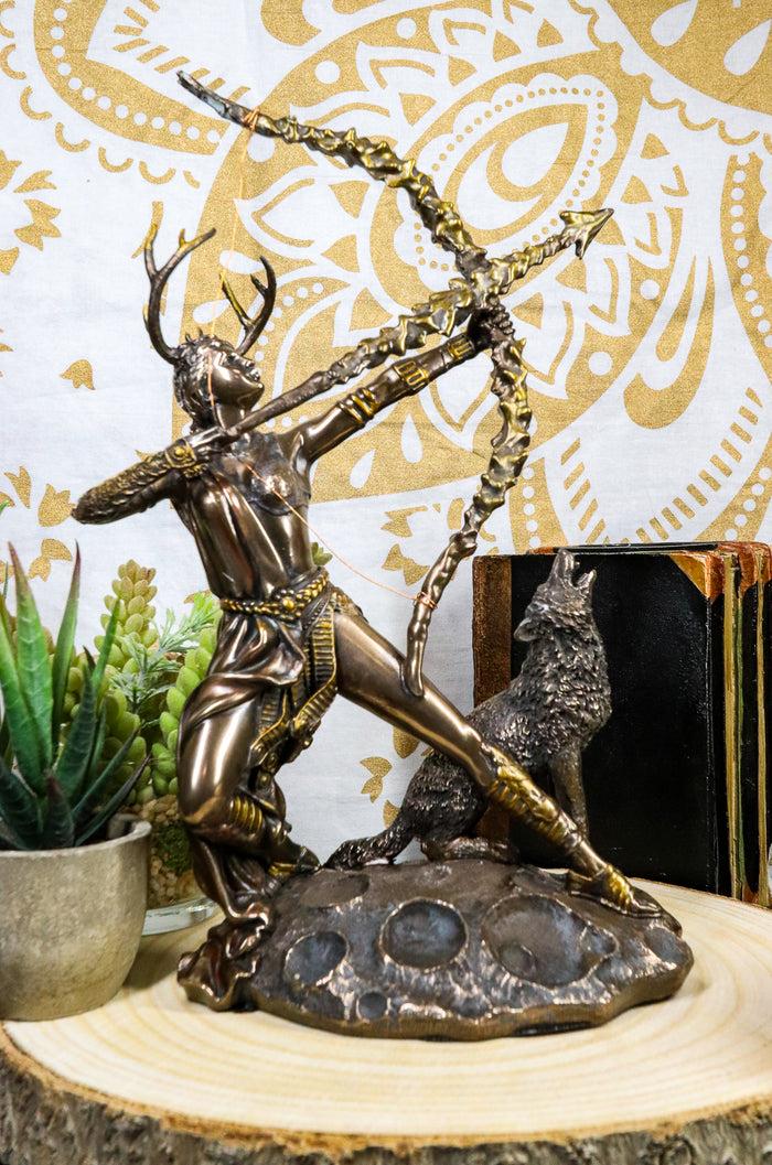 ebros gift Ebros Gift Greek Goddess Artemis Figurine Roman Diana The Huntress Bearing Bow And Arrow Sculpture 11.5"H