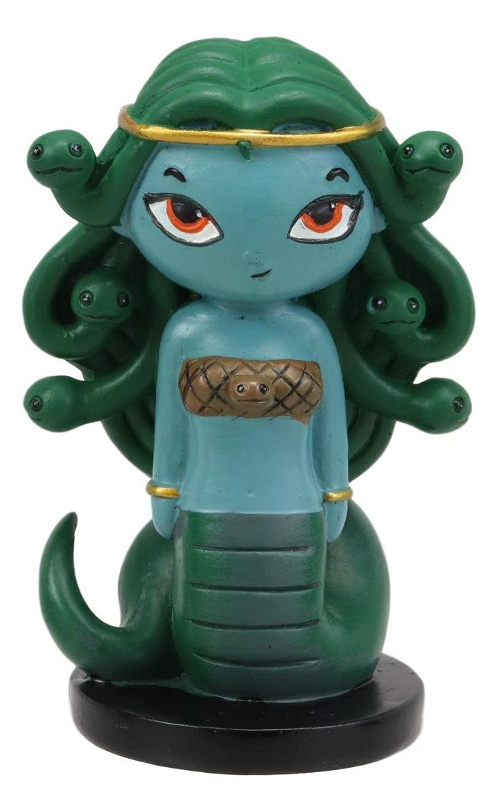 Ebros Gift Ebros Gift Greekies Collection Greek Mythology Goddess Medusa With Gorgon Snake Tail Statue 3.75" Tall Stone Gaze Death Stare Seductress Collectible Figurine Ancient Zodiac Mythology