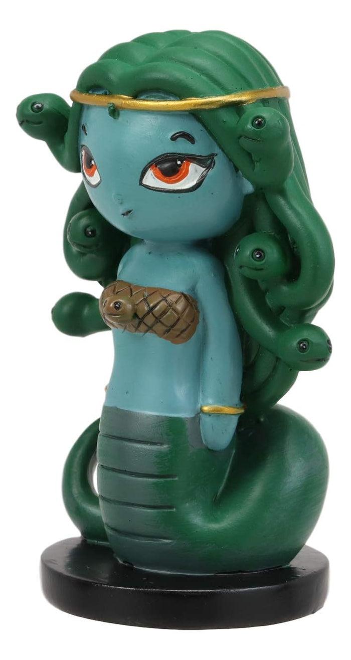 Ebros Gift Ebros Gift Greekies Collection Greek Mythology Goddess Medusa With Gorgon Snake Tail Statue 3.75" Tall Stone Gaze Death Stare Seductress Collectible Figurine Ancient Zodiac Mythology