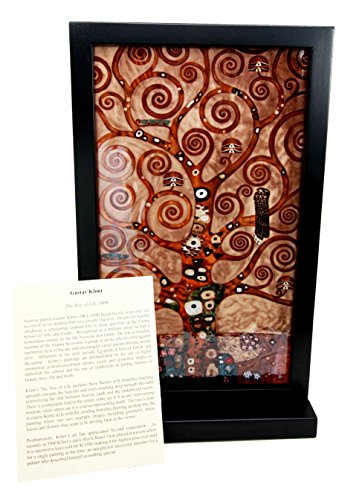 Ebros Gift Ebros Gift Gustav Klimt Tree Of Life Stoclet Frieze Stained Glass Art Wall Decor Or Flat Surface Display Decor