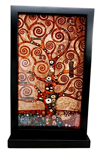 ebros gift Ebros Gift Gustav Klimt Tree Of Life Stoclet Frieze Stained Glass Art Wall Decor or Flat Surface Display Decor