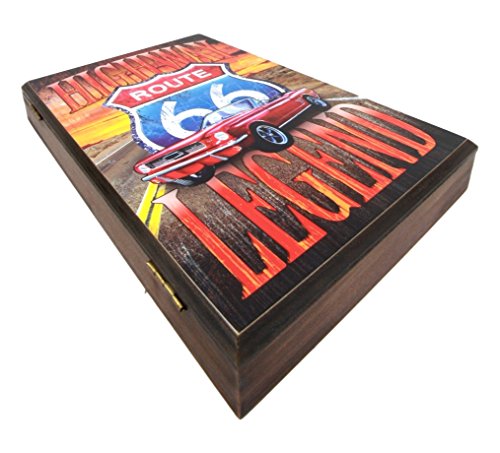Ebros Gift Ebros Gift Highway Route 66 Legendary Road Journey Safe Book Shaped Multiple Keys Decorative Storage Organizer 11.75"H