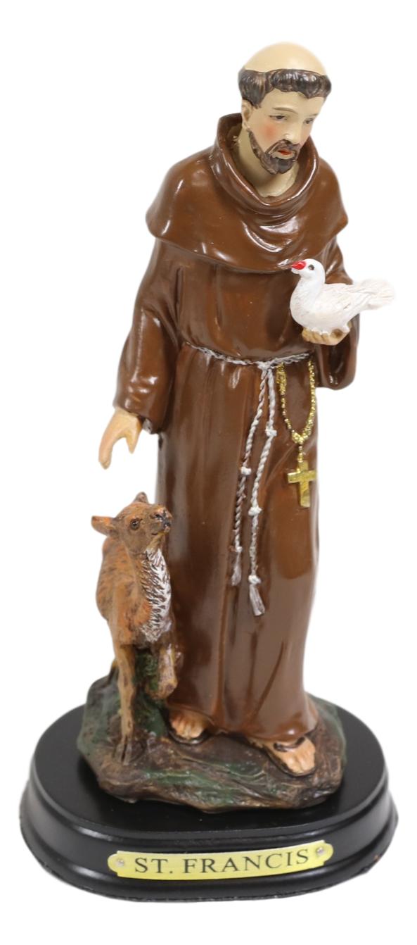 Ebros Gift Ebros Gift Holy Catholic Saint Francis Monk Figurine Shrine Decorative Figurine 5.5"H