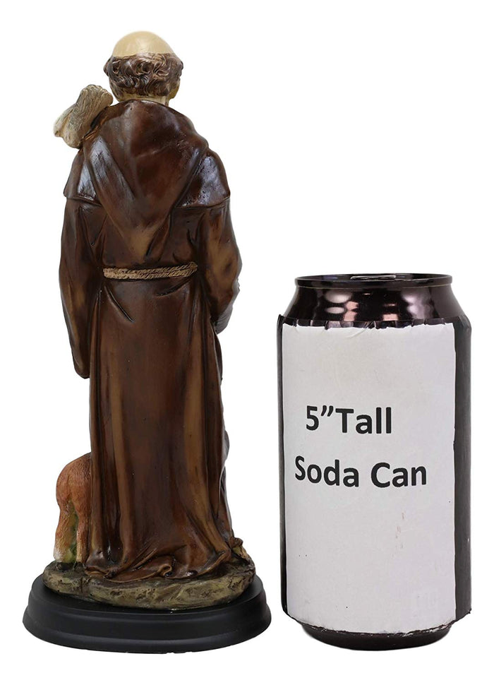 Ebros Gift Ebros Gift Holy Catholic Saint Francis Of Assisi With Doves And Deer Statue 8.25" H Devoted Monk Patron Of Animals & Environment Servant Of Christ Altar Sanctuary Figurine Sculpture