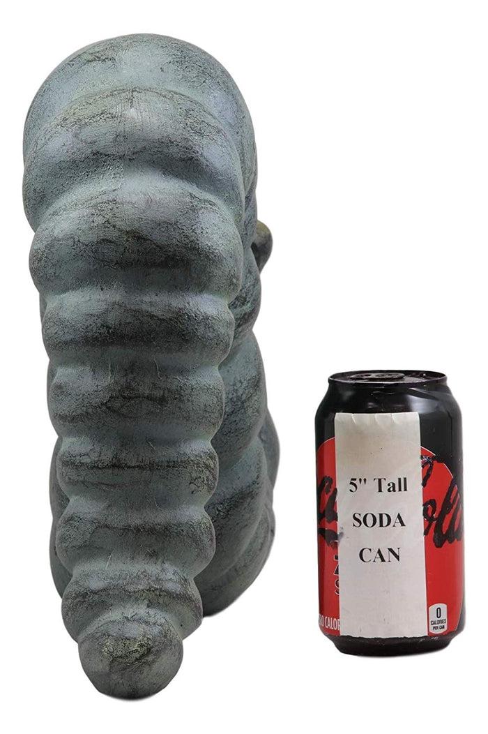 Ebros Gift Ebros Gift Large 17" Long Aluminum Metal Whimsical Metamorphosis Giant Caterpillar Worm Crawling Garden Statue Home Lawn Patio Pool Pond Decorative Sculpture Figurine