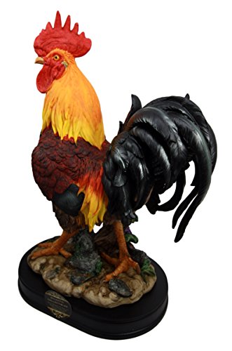 Ebros Gift Ebros Gift Large Decorative Sunshine Country Barnyard Farm Rooster Chicken Figurine 13.5"H