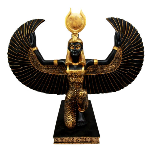 Ebros Gift Ebros Gift Large Kneeling Winged Isis Statue 20"Long Egyptian Goddess Of Motherhood Deity Figurine