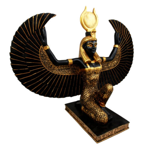 Ebros Gift Ebros Gift Large Kneeling Winged Isis Statue 20"Long Egyptian Goddess Of Motherhood Deity Figurine
