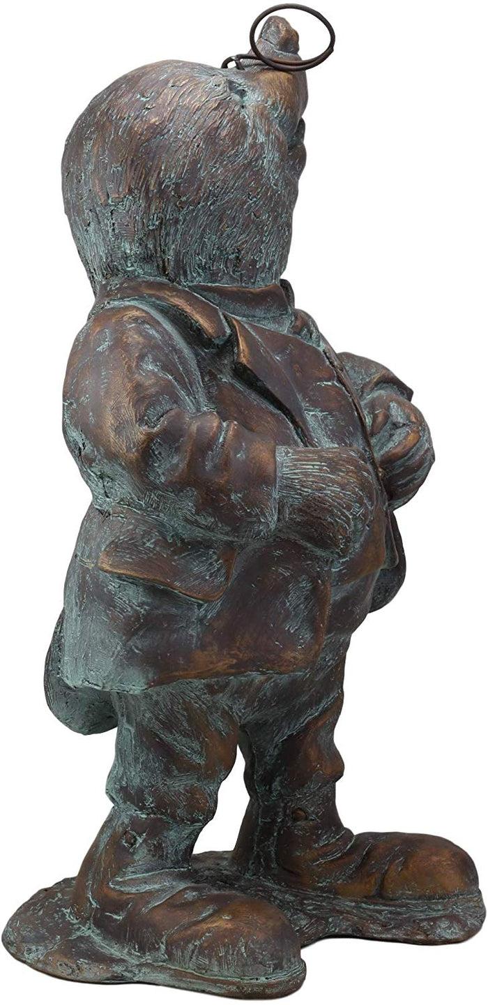Ebros Gift Ebros Gift Large Whimsical Hardworking Professor Mole With Glasses Garden Statue 21" Tall Hand Painted Resin In Aged Bronze Finish Rustic Fairy Tale Moles Patio Pool Lawn Outdoors Decorative Sculpture