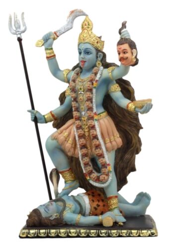 Ebros Gift Ebros Gift Mahavidya Devi Kali Holding Severed Head Of The Ego Figurine 9"Tall In Vivid Colors Hindu Goddess Of Time And Death Eastern Enlightenment Altar Decor