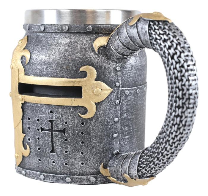 Ebros Gift Ebros Gift Medieval Templar Crusader Knight Suit Of Armor Helmet Beer Stein Tankard Coffee Cup Mug