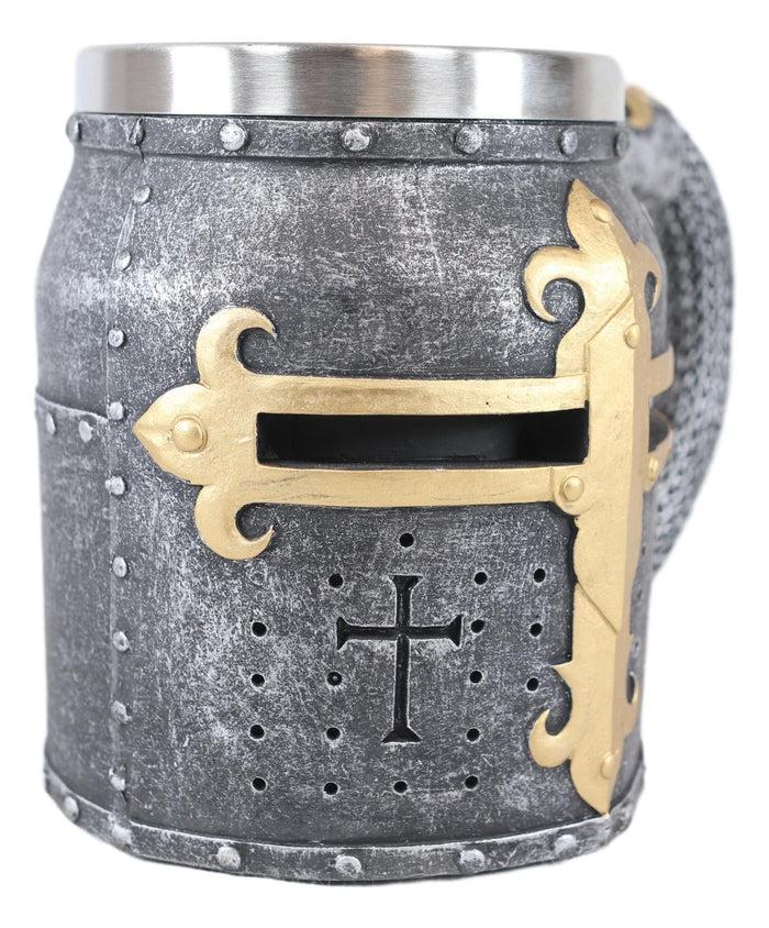 Ebros Gift Ebros Gift Medieval Templar Crusader Knight Suit Of Armor Helmet Beer Stein Tankard Coffee Cup Mug