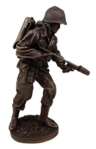 Ebros Gift Ebros Gift Military WW2 Flamethrower Ground Troop Soldier Decorative Figurine 12" Tall