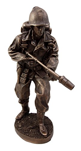 Ebros Gift Ebros Gift Military WW2 Flamethrower Ground Troop Soldier Decorative Figurine 12" Tall