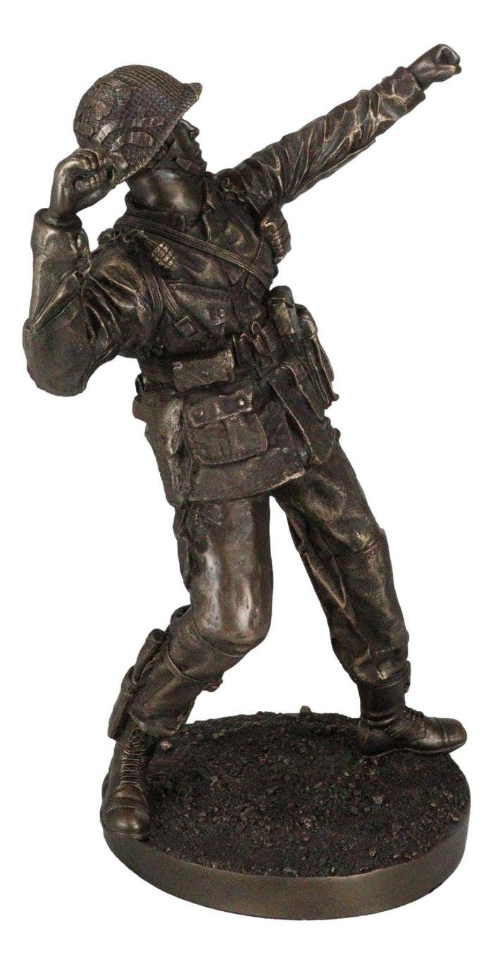 Ebros Gift Ebros Gift Military WW2 Staff Sergeant Squad Commander Tossing Grenade Figurine