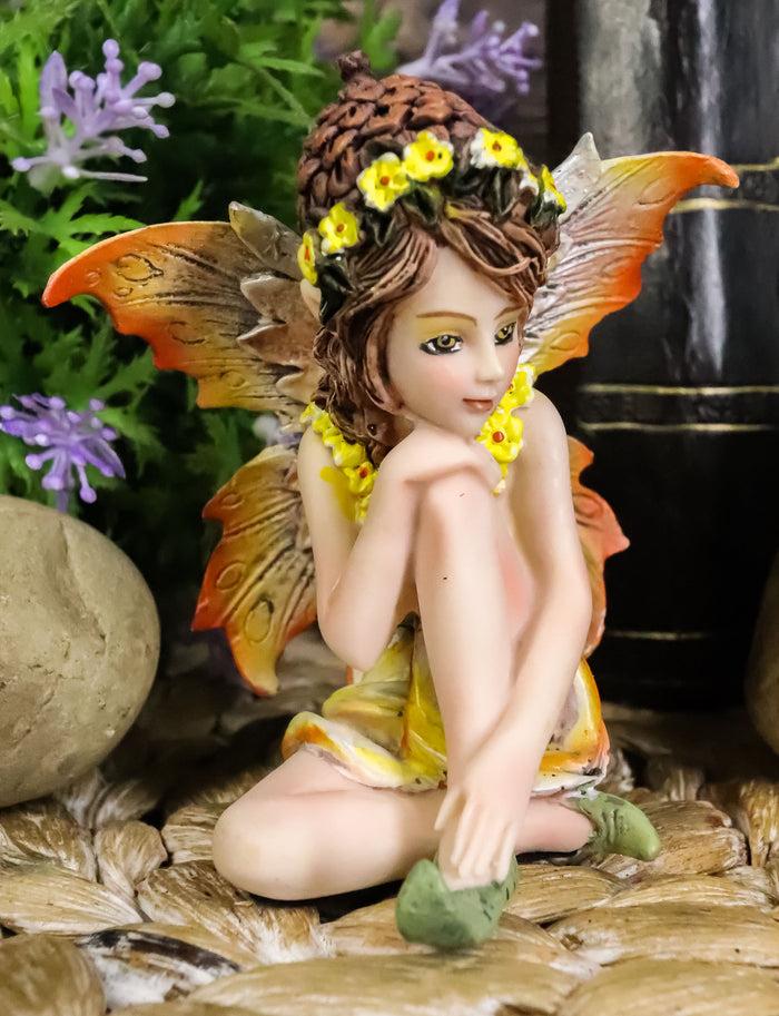 Ebros Gift Ebros Gift Miniature Garden Bright Sun Flower Fairy Collectible Figurine 2.75"H