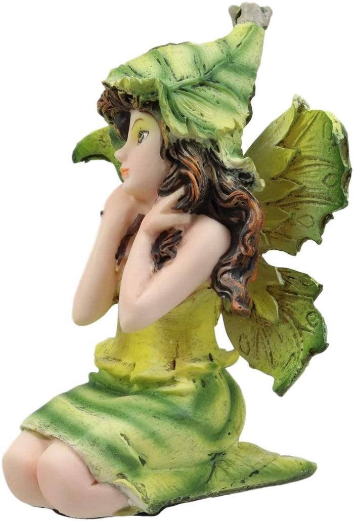 Ebros Gift Ebros Gift Miniature Garden Tribal Snow Pea Fairy Collectible Figurine 3"H