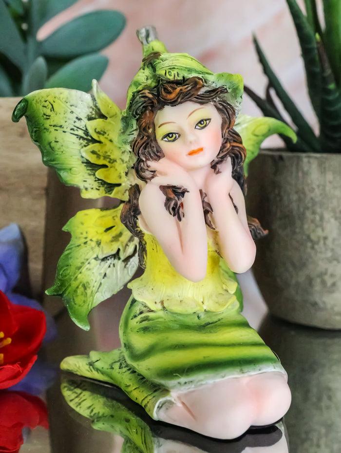 ebros gift Ebros Gift Miniature Garden Tribal Snow Pea Fairy Collectible Figurine 3"H