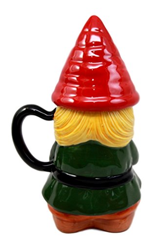 Ebros Gift Ebros Gift Mrs Gnome With Sunflowers Lidded Ceramic Mug Coffee Cup Home Figurine