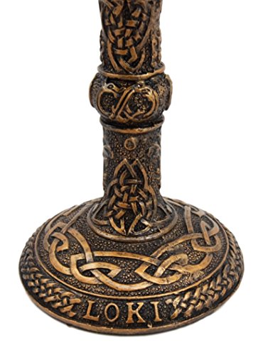 Ebros Gift Ebros Gift Norse Mythology Shapeshifter Trickster God Jotunn Loki 6oz Resin Wine Goblet Chalice With Stainless Steel Liner