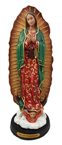 Ebros Gift Ebros Gift Our Blessed Virgin Lady Of Guadalupe Holy Mother Catholic Divinity Figurine 12" H With Brass Plate Base