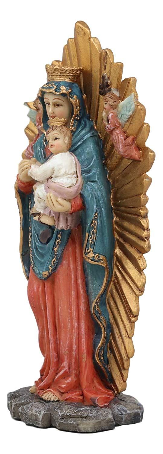 Ebros Gift Ebros Gift Our Lady Of Perpetual Help Figurine 6" H Christian Catholic Blessed Virgin Mary Holding Child Jesus Byzantine Icon Home Altar Decor Sculpture Statue