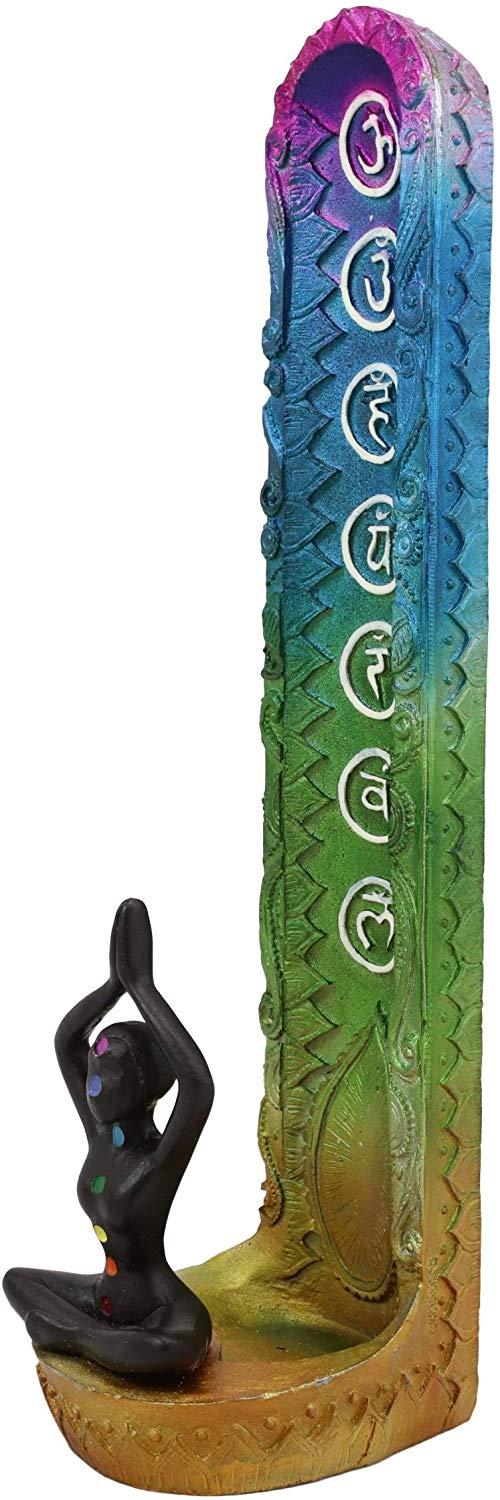 Ebros Gift Ebros Gift Rainbow Spiral Goddess Feminine Incense Stick Burner (Upright Pose)