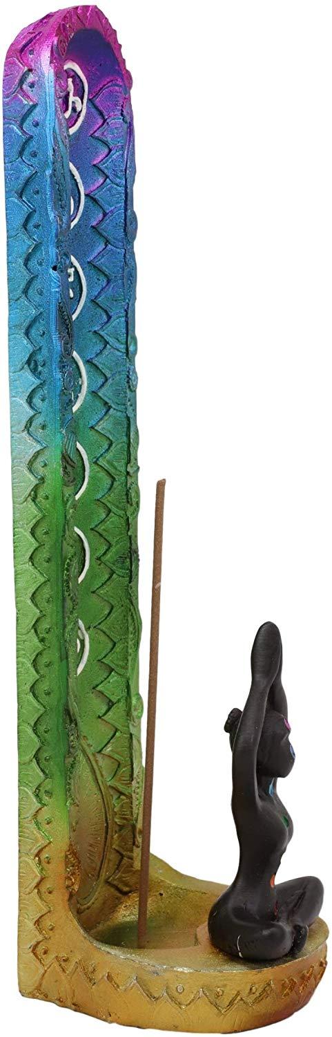 Ebros Gift Ebros Gift Rainbow Spiral Goddess Feminine Incense Stick Burner (Upright Pose)