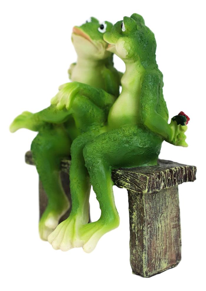 Ebros Gift Ebros Gift Rainforest Frog Couple Lovers Sitting Side By Side On A Date Decorative Figurine 7"H