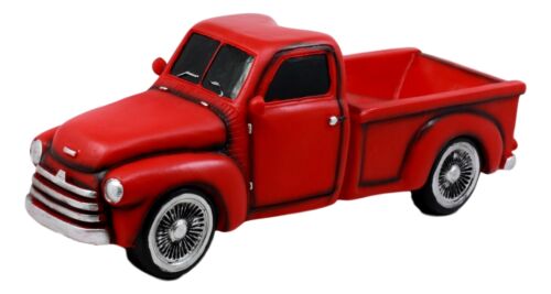 Ebros Gift Ebros Gift Red Vintage Old Fashioned Pickup Truck Wine Holder 11.25" Long Figurine Wine Bottle Holder Caddy