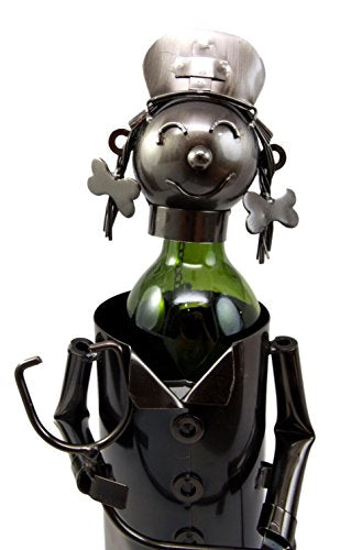 Ebros Gift Ebros Gift Registered Nurse On Duty Hospital Clinic Hand Made Metal Wine Bottle Holder Caddy Great Gift For Nurses