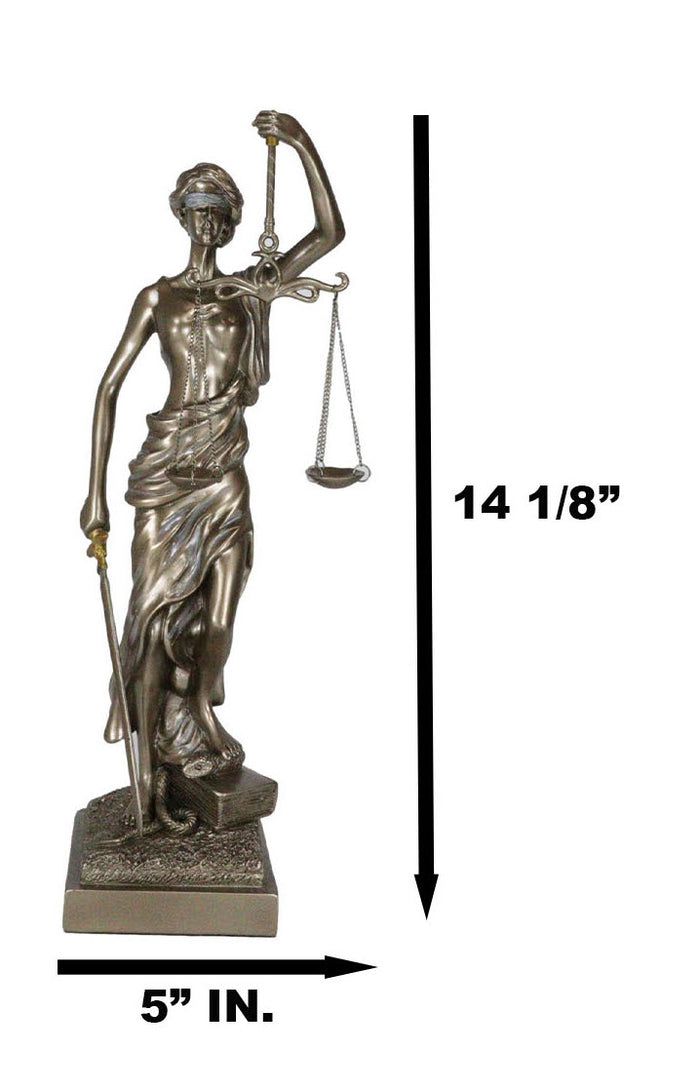 Ebros Gift Ebros Gift Resin Contemporary Roman Greek Goddess Lady Of Justice Statue 15"H La Justica Themis