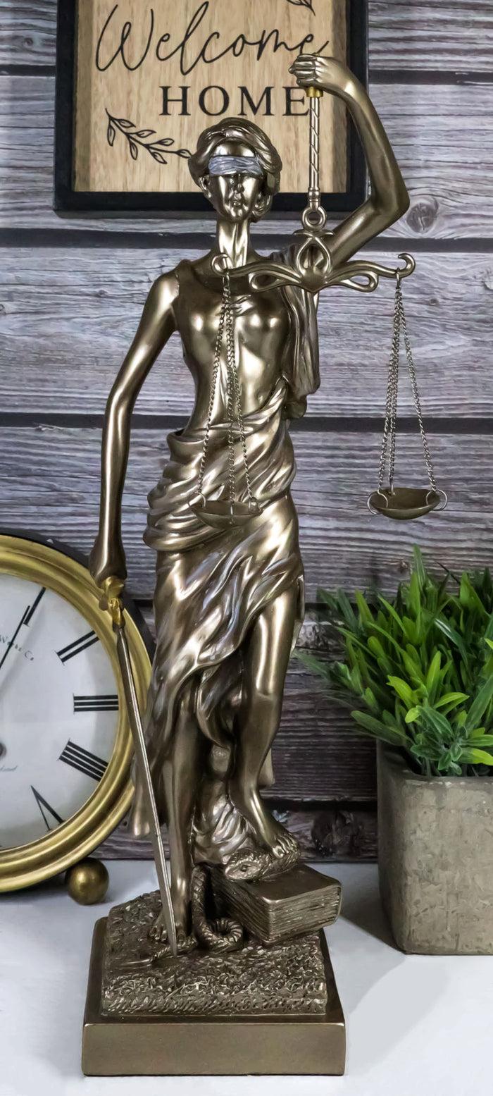 ebros gift Ebros Gift Resin Contemporary Roman Greek Goddess Lady Of Justice Statue 15"H La Justica Themis