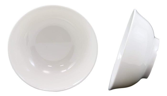 Ebros Gift Ebros Gift Restaurant Supply Contemporary Round White Jade Melamine Large Ramen Udon Pho Wonton Soup Bowls 8.25" Diameter 44oz Ideal Bowl For Salad Mixes Pasta Rice Home Kitchen Dining (5)