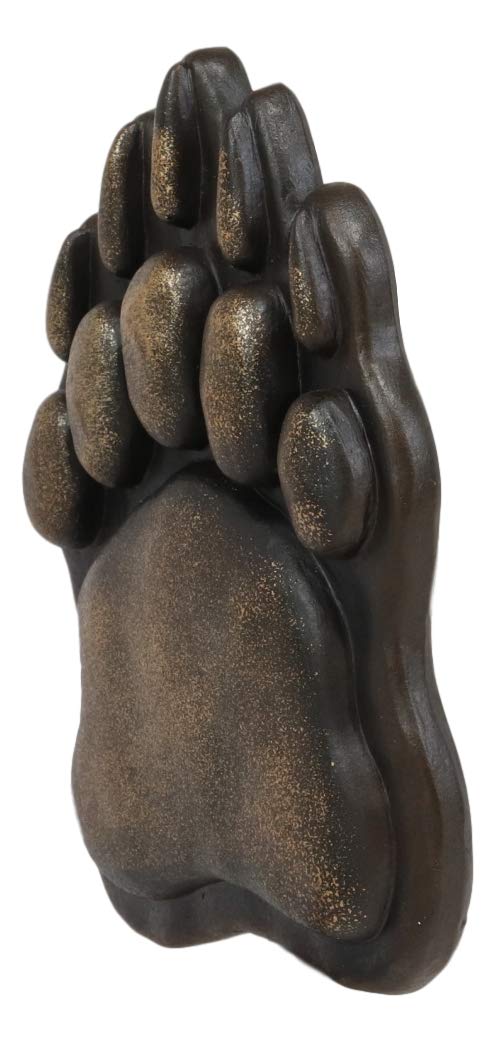 Ebros Gift Ebros Gift Rustic Black Bear Paw With Dangling Branch Metal Toilet Paper Holder Figurine 10.25"L Powder Room Bathroom Wall Decor Plaque For Cabin Hunting Lodge Animal Bears Tracks Accent