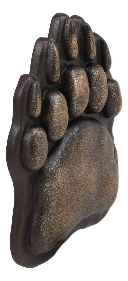 Ebros Gift Ebros Gift Rustic Black Bear Paw With Dangling Branch Metal Toilet Paper Holder Figurine 10.25"L Powder Room Bathroom Wall Decor Plaque For Cabin Hunting Lodge Animal Bears Tracks Accent