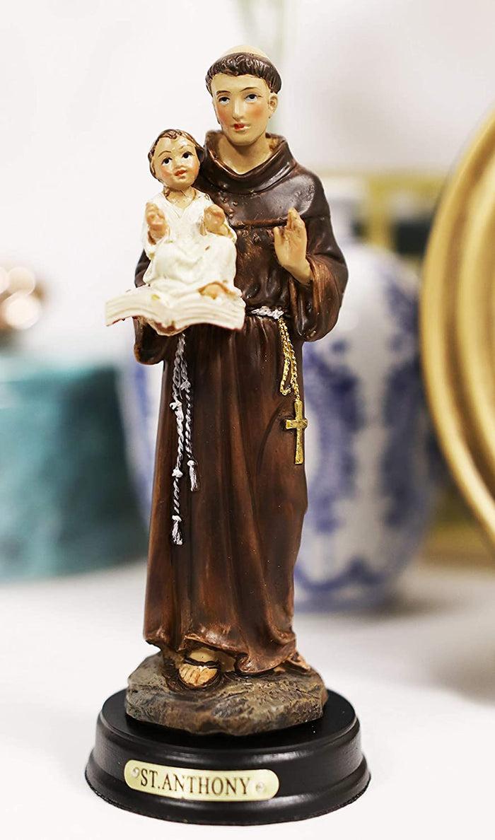 ebros gift Ebros Gift Saint Anthony Carrying Baby Jesus Decorative Figurine 5.5" Tall