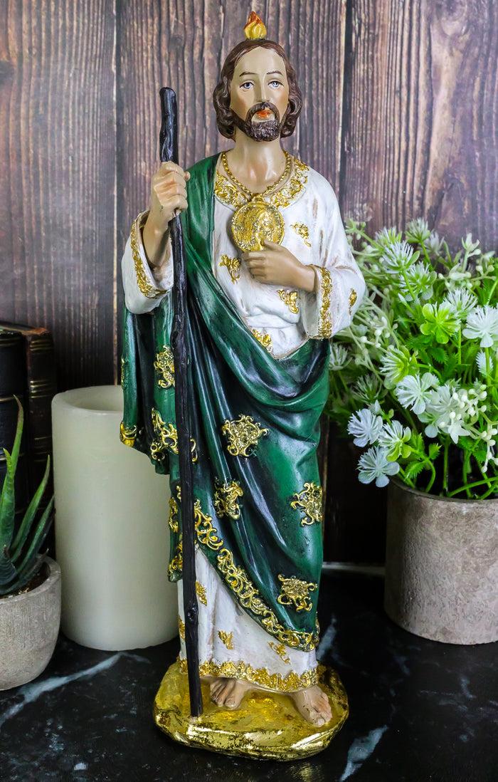 ebros gift Ebros Gift Saint Jude Thaddeus Statue The Apostle & Brother of Jesus Holy Ghost Decorative Figurine 12.25" Tall