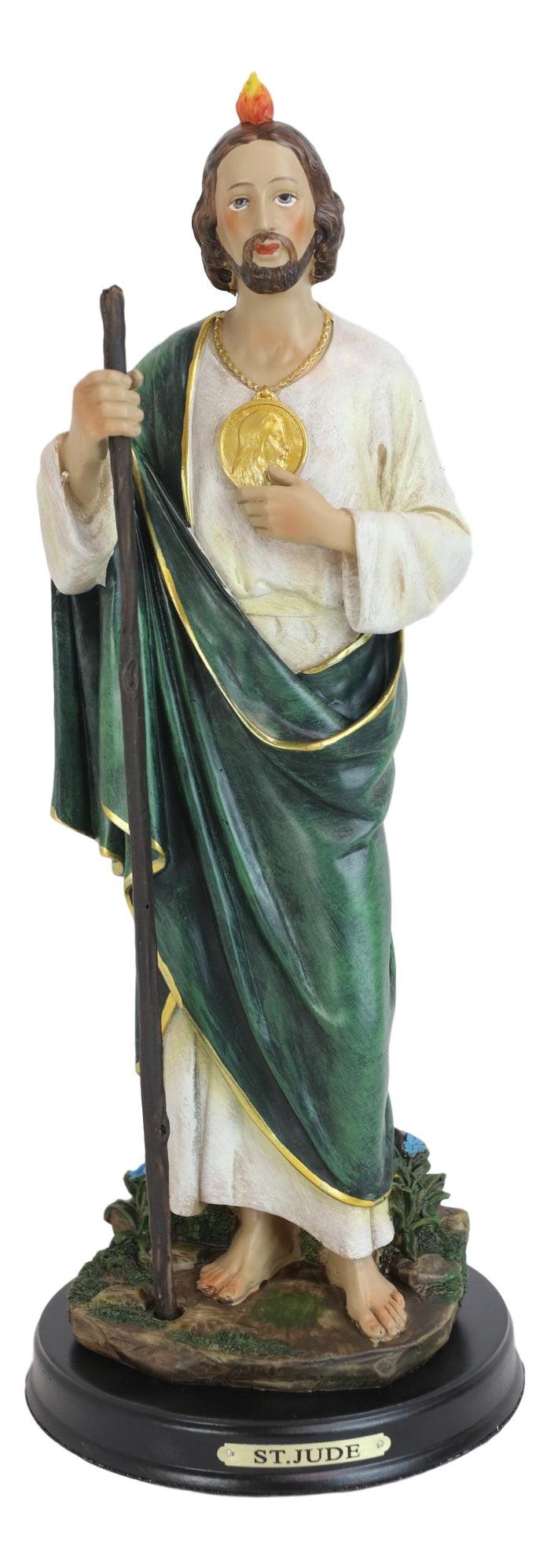 Ebros Gift Ebros Gift Saint Jude Thaddeus The Apostle Decorative Figurine With Brass Plate Engraved Base 13" Tall