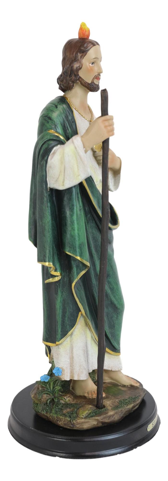 Ebros Gift Ebros Gift Saint Jude Thaddeus The Apostle Decorative Figurine With Brass Plate Engraved Base 13" Tall